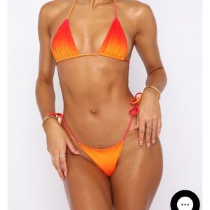 NWT Cabo bottoms and Golden Hour top in sunset